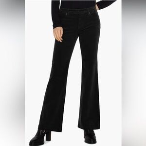 NWT Stitch Fix Liverpool Hannah Corduroy‎ Flare Pants In Black Size 4/27
